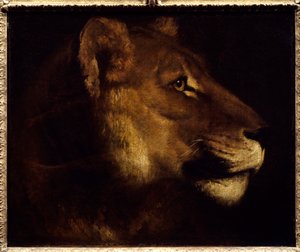 Löwenkopf (Gemälde von Theodore Gericault, 19. Jahrhundert) von Theodore Gericault