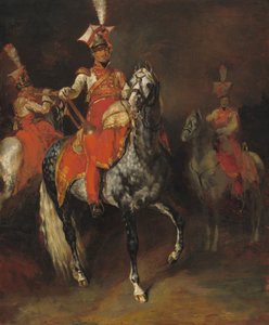 Berittene Trompeter der kaiserlichen Garde Napoleons