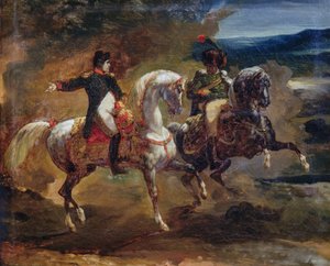 Napoleon Bonaparte gibt Befehl an einen höheren Offizier, Gemälde zugeschrieben Théodore Géricault, Napoleonische Kriege