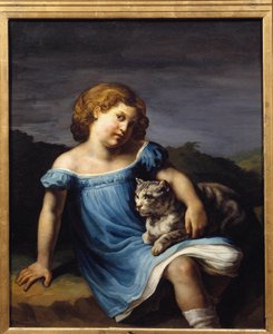 Porträt von Louise Vernet als Kind