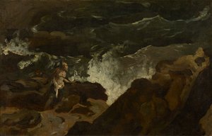 Schiffbruch am Strand (Der Sturm) von Theodore Gericault