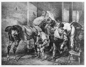 Der englische Hufschmied von Theodore Gericault