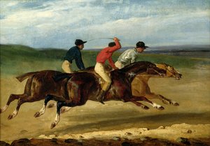 Das Pferderennen von Theodore Gericault