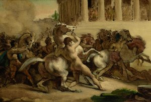 Das Rennen der reiterlosen Pferde
