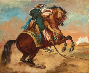 Türke auf kastanienbraunem Pferd, ca. 1810