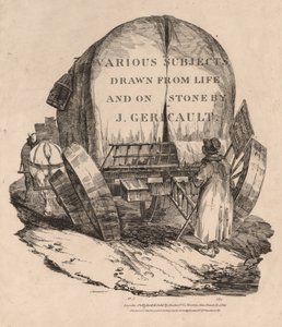 Verschiedene Motive aus dem Leben und auf Stein: Ein Wagen mit angespannten Pferden, 1821