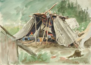 Indianerlager, Alaska, ca. 1880-1914