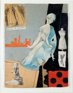 Künstlerische und sentimentale Collage von Theodore Fraenkel, 1921, Mailand, Sammlung Schwarz, courtesy Mudima von Theodore Fraenkel
