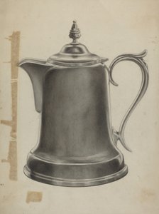 Zinn-Kaffeekanne
