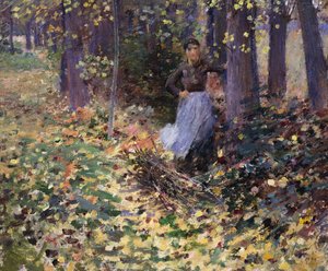 Herbstsonnenlicht, 1888 von Theodore Robinson