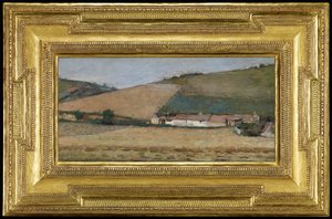 Bauernhof zwischen Hügeln, Giverny von Theodore Robinson