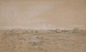Landschaft mit Teich (Berri) von Theodore Rousseau