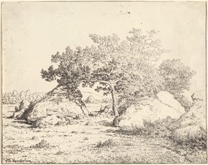 Der Kirschbaum von La Plante à Biau von Theodore Rousseau