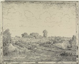 Ebene bei Plante à Biau von Theodore Rousseau