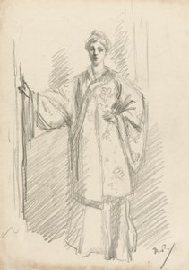 Stehende Figur in einem chinesischen Gewand von Theodore Roussel