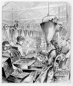 Mechanisierte Munitionsfabrik in Bridgeport, Connecticut von Theodore Russell Davis