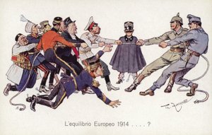 WW1 Alliierte spielen Tauziehen mit den Mittelmächten
