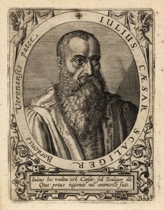 Giulio Cesare della Scala, italienischer Gelehrter von Theodore de Bry