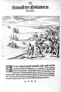 Invasion durch Vizeadmiral Sebold, 1606 von Theodore de Bry