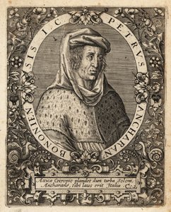 Peter von Ancarano, ca. 1333-1416, italienischer Jurist von Theodore de Bry