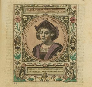 Porträt von Christoph Kolumbus, 1595
