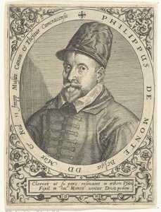 Porträt des Komponisten Philippe de Monte (1521-1603) von Theodore de Bry