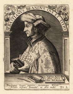 Sebastian Brant, deutscher Humanist und Satiriker von Theodore de Bry