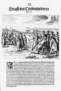 Eine Rechnung begleichen, 1606 von Theodore de Bry