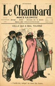 Titelblatt von „Le Chambard socialiste“, Nummer 28, Satirisch in Farben