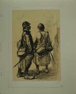 Die Stunde der Abreise von Théophile Alexandre Steinlen