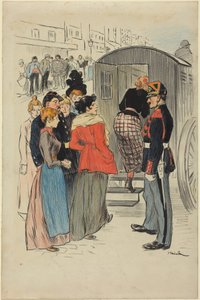 Die Razzia von Théophile Alexandre Steinlen