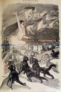 Metamorphose von Katzen in Hexen - von Steinlen