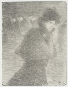 Eine vorübergehende Frau von Théophile Alexandre Steinlen
