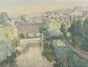 Pulteney Bridge über den Avon in Bath