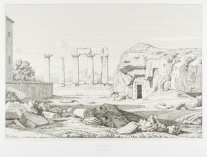 Korinth: Tempel des Neptun von Théodore Caruelle d
