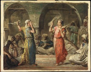 Algerische Tänzer. Der Taschentuchtanz von Théodore Chassériau