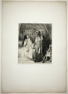 Hast du heute Abend gebetet, Desdemona?, Platte zwölf aus Othello von Théodore Chassériau