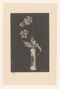 Blumen in einer Vase mit chinesischen Motiven von Théodore Roussel (signed by artist)