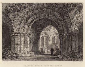 Kapitelhaus, Furness Abbey von Thomas (after) Allom