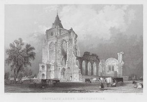 Croyland Abbey, Lincolnshire von Thomas (after) Allom