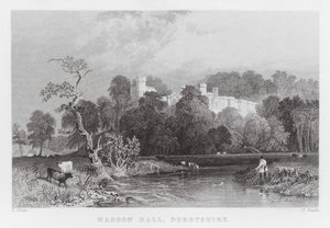 Haddon Hall, Derbyshire (Gravur) von Thomas (after) Allom