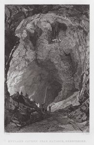 Rutland Cavern, bei Matlock, Derbyshire (Stich)