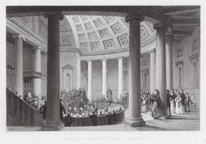 Das neue County Hall, Chester (Stich) von Thomas (after) Allom