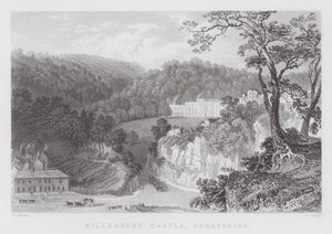 Willersley Castle, Derbyshire (Stich) von Thomas (after) Allom