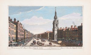 St. Mary le Bow Kirche, London von Thomas (after) Bowles