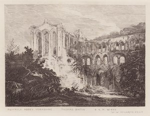 Rievaulx Abtei von Thomas (after) Girtin