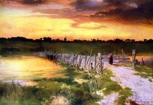 Die goldene Stunde, c1912 (nach Thomas Moran) von Thomas (after) Moran