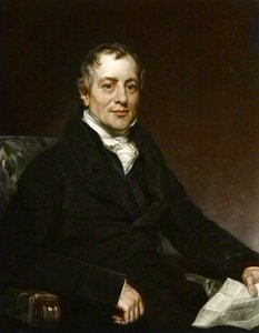 Porträt von David Ricardo - Gravur nach Thomas Phillips - David Ricardo (1772-1823), britischer Ökonom