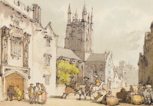 Merton College (Farblithografie)