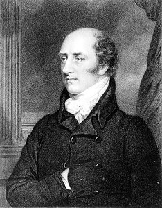 Porträt von George Canning, graviert von William Holt von Thomas (after) Stewardson